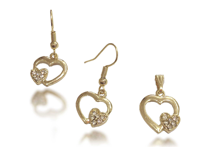 Gold Plated | Hearts Pendant Sets